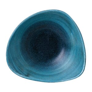 Stonecast Aqueous Lagoon Triangle Bowl 21oz (Box 12)