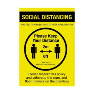 Protect Yourself and Others Around You Poster A3 Self-Adhesive