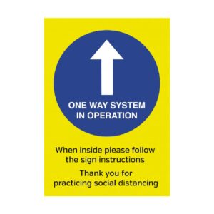 One Way System In Operation Poster A3