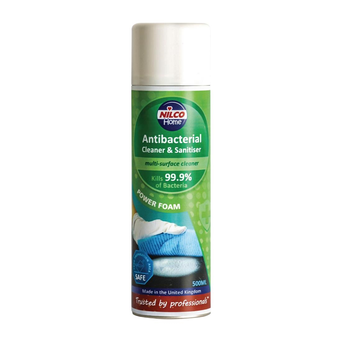 Nilco Antibacterial Cleaner and Sanitiser Power Foam 500ml - Image 5