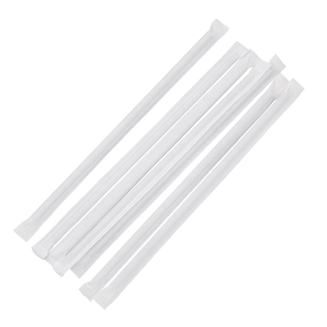 Fiesta Green Individually Wrapped Compostable Paper Straws Black (Pack of 250) - Image 4