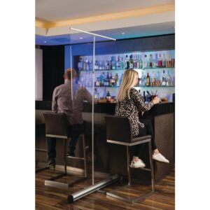 Utopia Freestanding Roller Divider Sneeze Guard 2000 x 1200mm