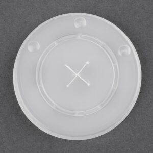 Fiesta Polystyrene Lids for 12oz Cold Paper Cups 80mm (Pack of 1000)