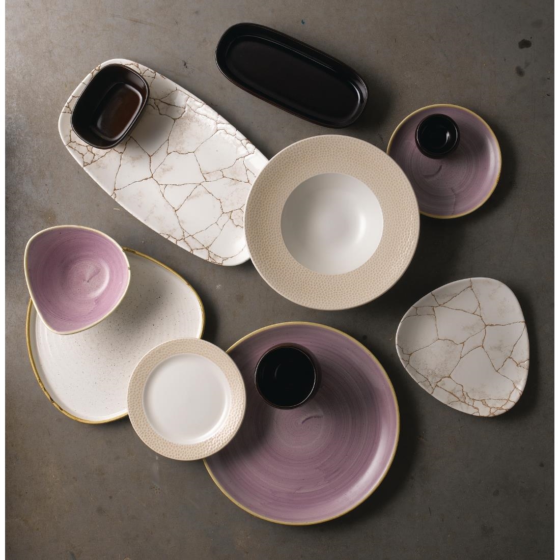 Churchill Stonecast Lavender Lotus Bowl 152mm (Pack of 12) - Image 2