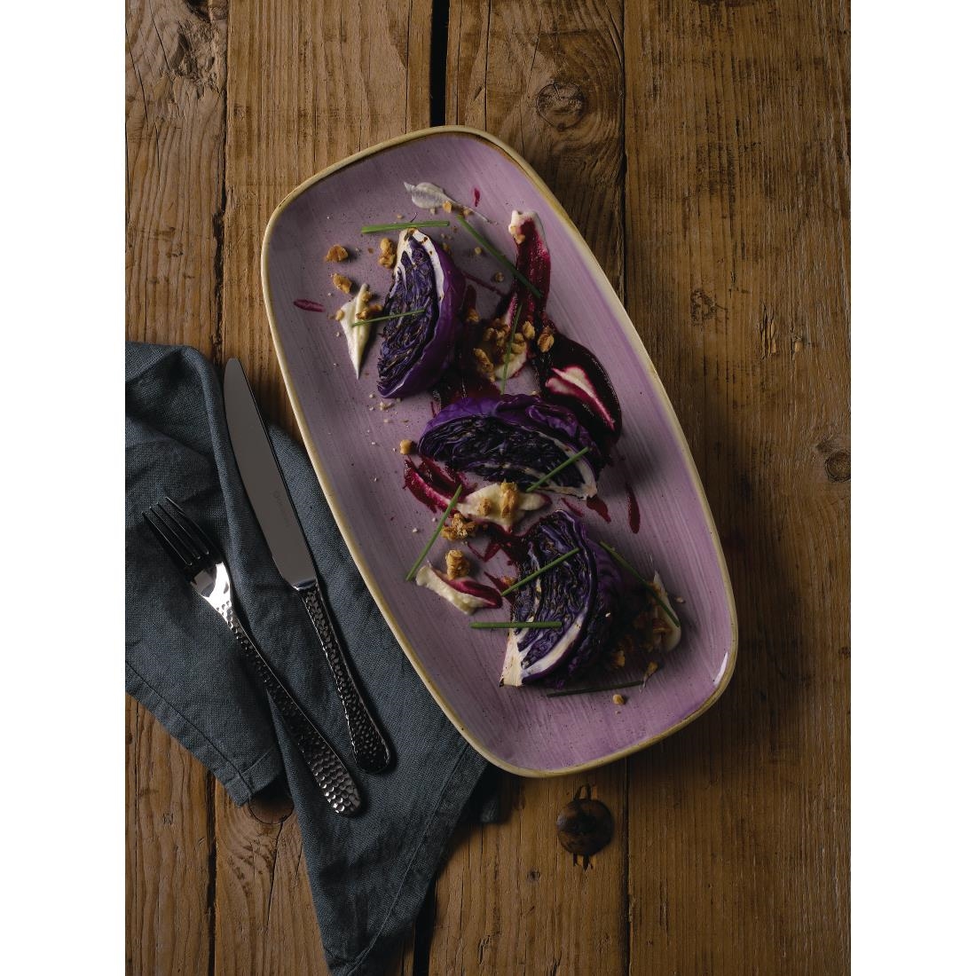 Churchill Stonecast Lavender Chefs Oblong Plate 298 x 152mm (Pack of 12) - Image 2