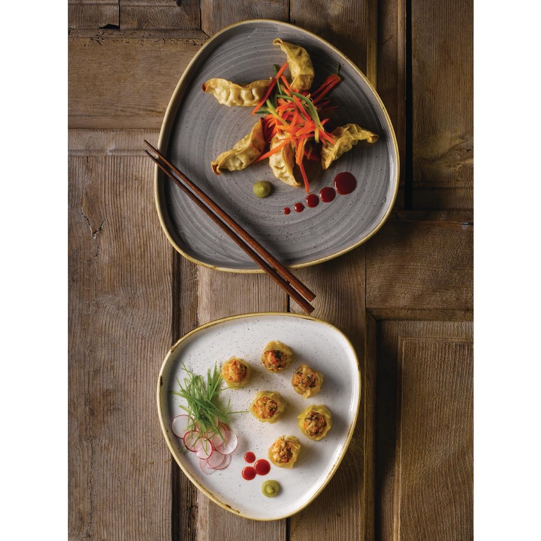 Churchill Stonecast Grey Triangle Walled Chefs Plate 260mm (Pack of 6) - Image 4