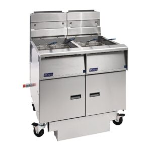Pitco Twin Tank Solstice Natural Gas Fryer with Filter Drawer SG14RS/FD-FF