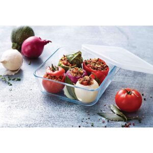 Pyrex Cook & Freeze Square Dish With Lid 2 Ltr