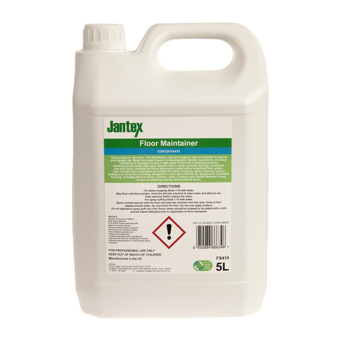Jantex Green Floor Maintainer Concentrate 5Ltr - Image 2