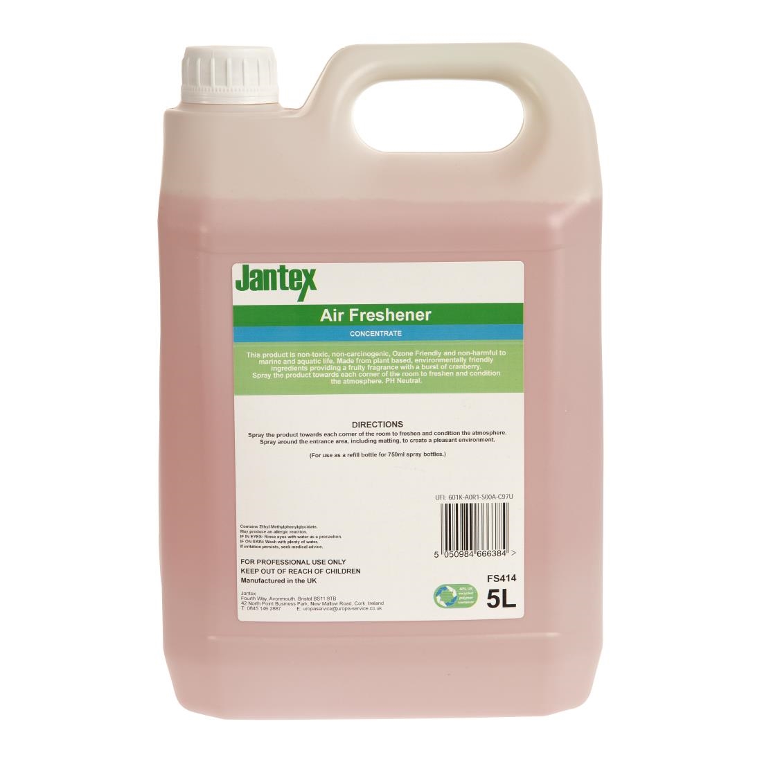 Jantex Green Air Freshener Cranberry Concentrate 5Ltr - Image 2