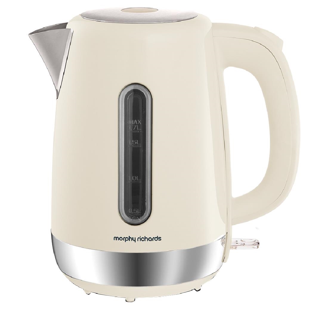 Morphy Richards Equip Kettle 3kW Cream urneeds.co.uk