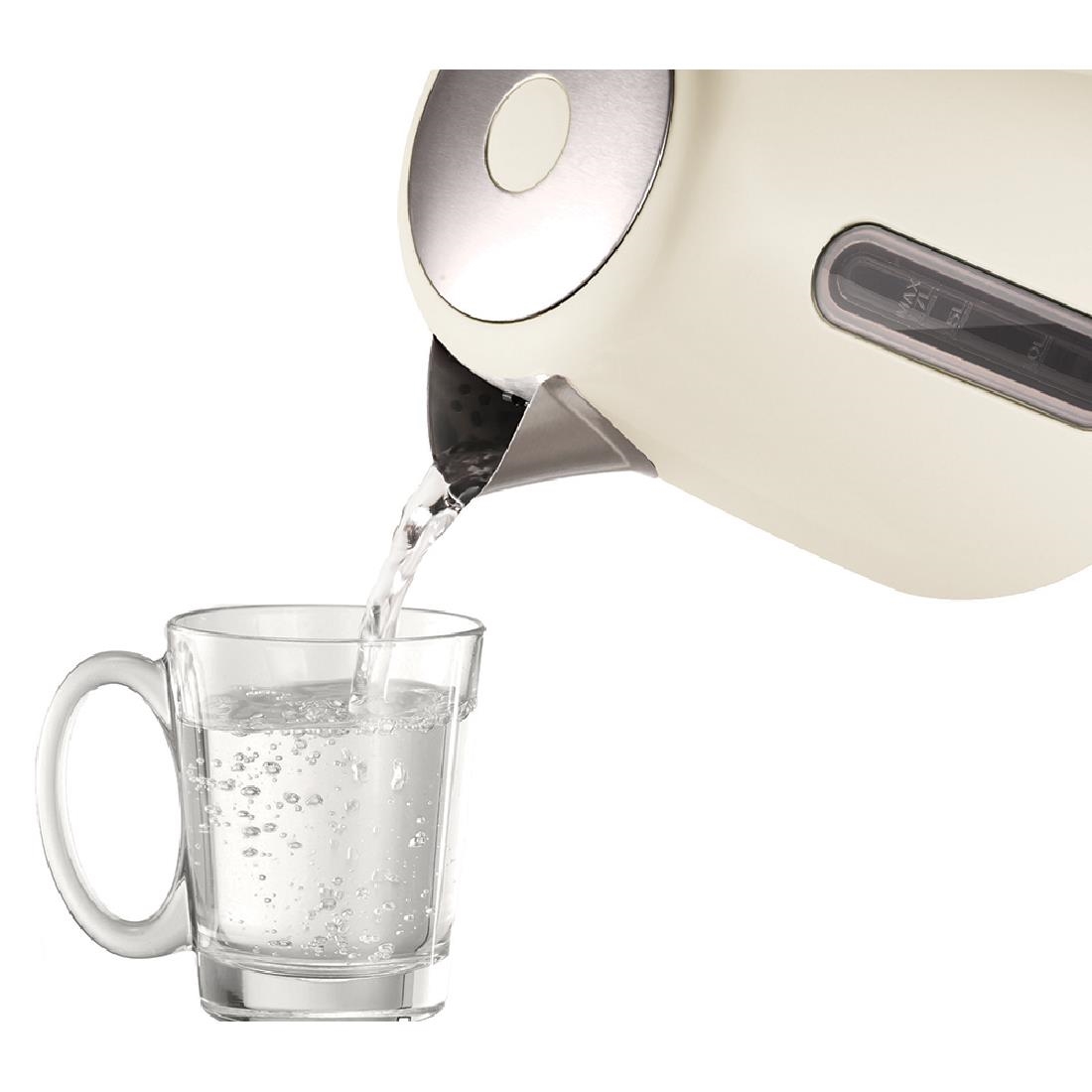 Morphy Richards Equip Kettle 3kW Cream urneeds.co.uk