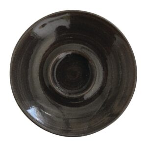 Churchill Monochrome Espresso Saucer Iron Black 114mm (Pack of 12)