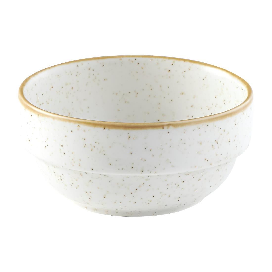 Churchill Stonecast Profile Stacking Bowl Barley White 358ml (Pack of 6) - Image 2