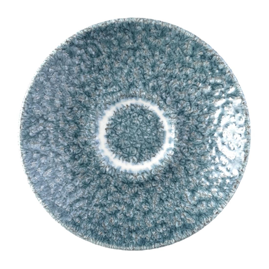 Churchill Raku Duo Espresso Saucer Topaz Blue 114mm (Pack of 12) - Image 2