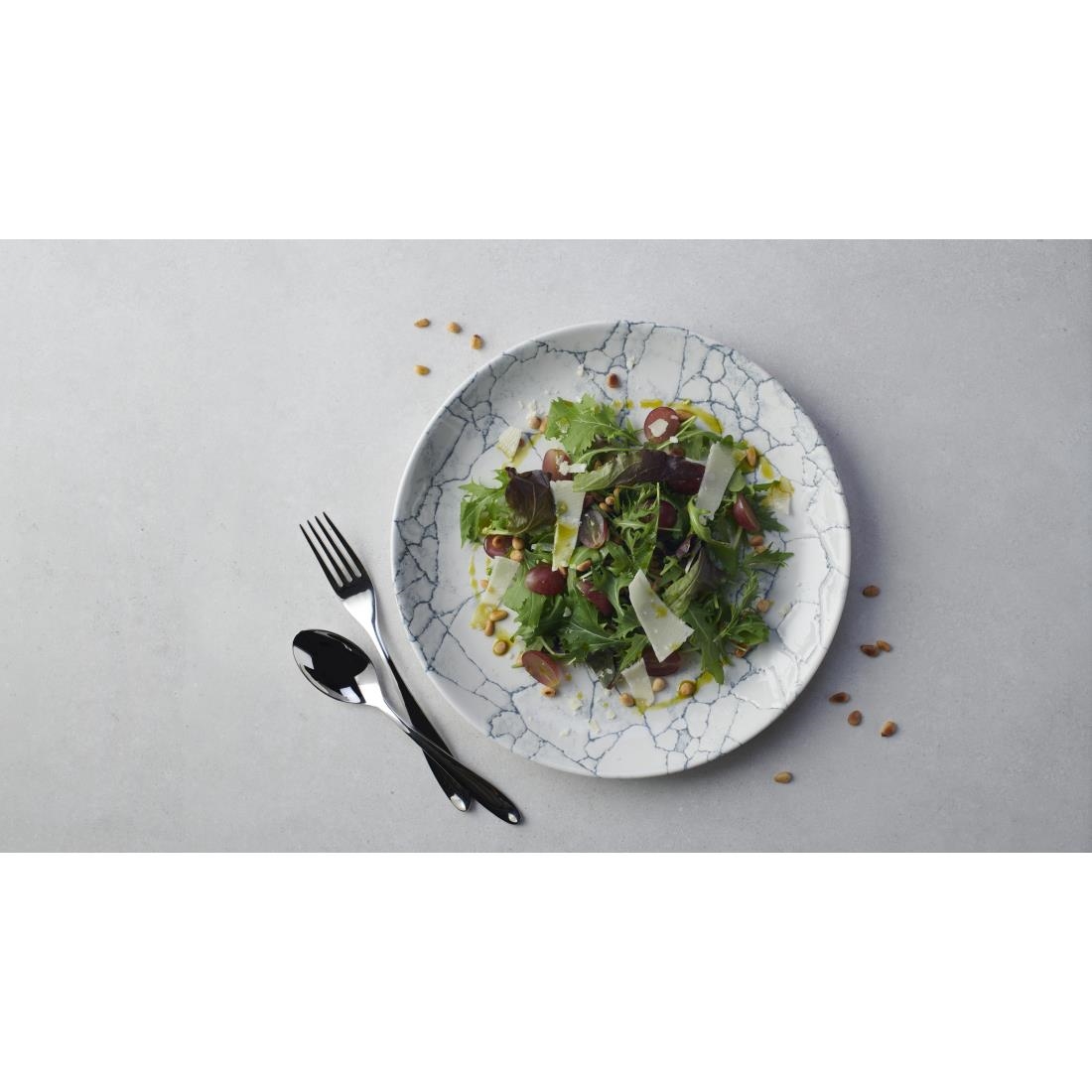 Churchill Studio Prints Kintsugi Pearl Evolve Coupe Plate Grey 260mm (Pack of 12) - Image 2