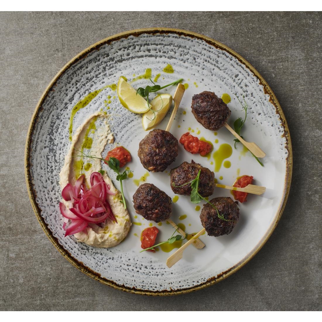 Churchill Studio Prints Homespun Accents Jasper Evolve Coupe Plate Grey 260mm (Pack of 12)