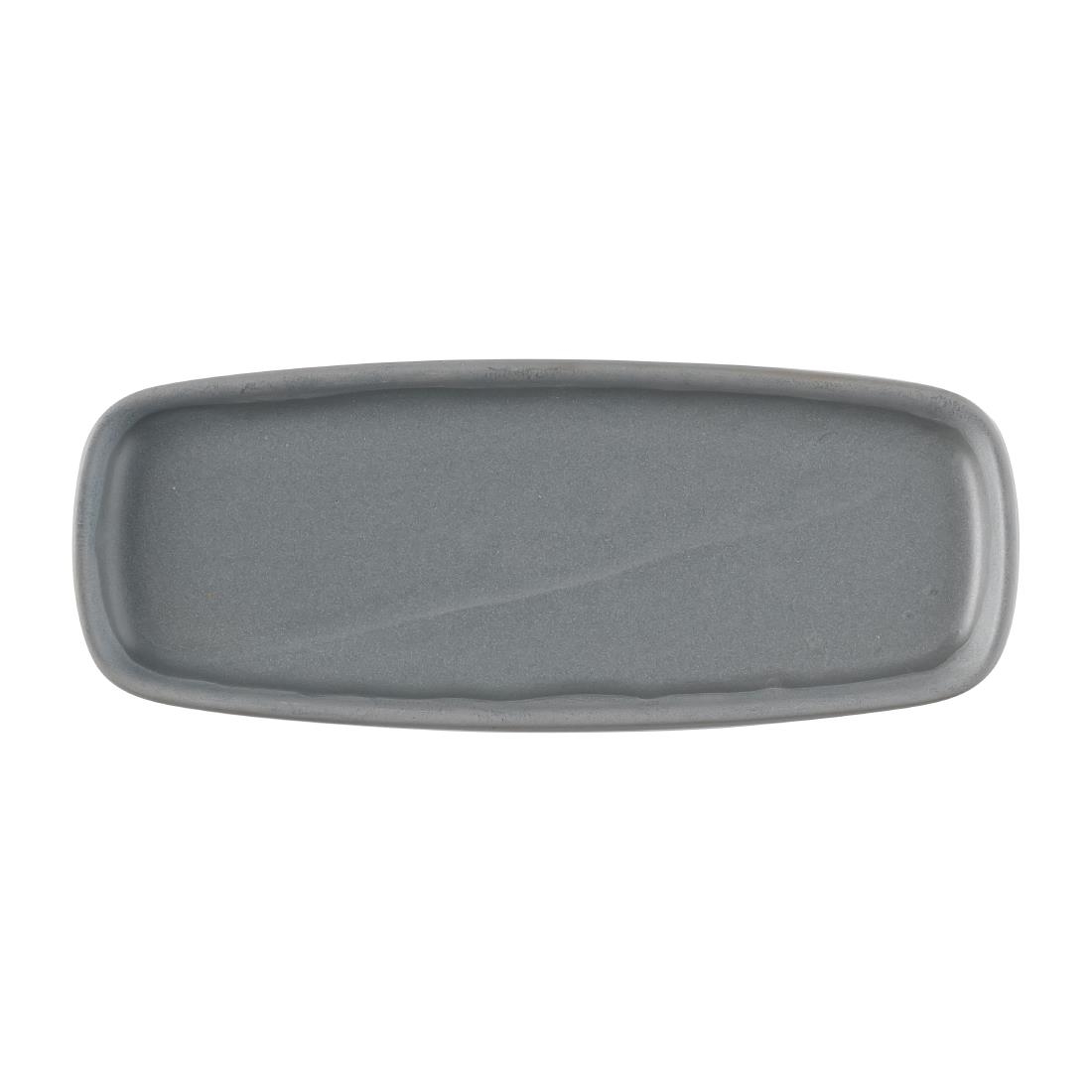Churchill Emerge Seattle Oblong Plate Grey 254x77mm (Pack of 6) - Image 2