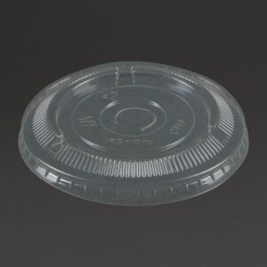 Vegware Compostable Cold Cup Flat Lids 340ml / 12oz and 455ml / 16oz (Pack of of 2000)