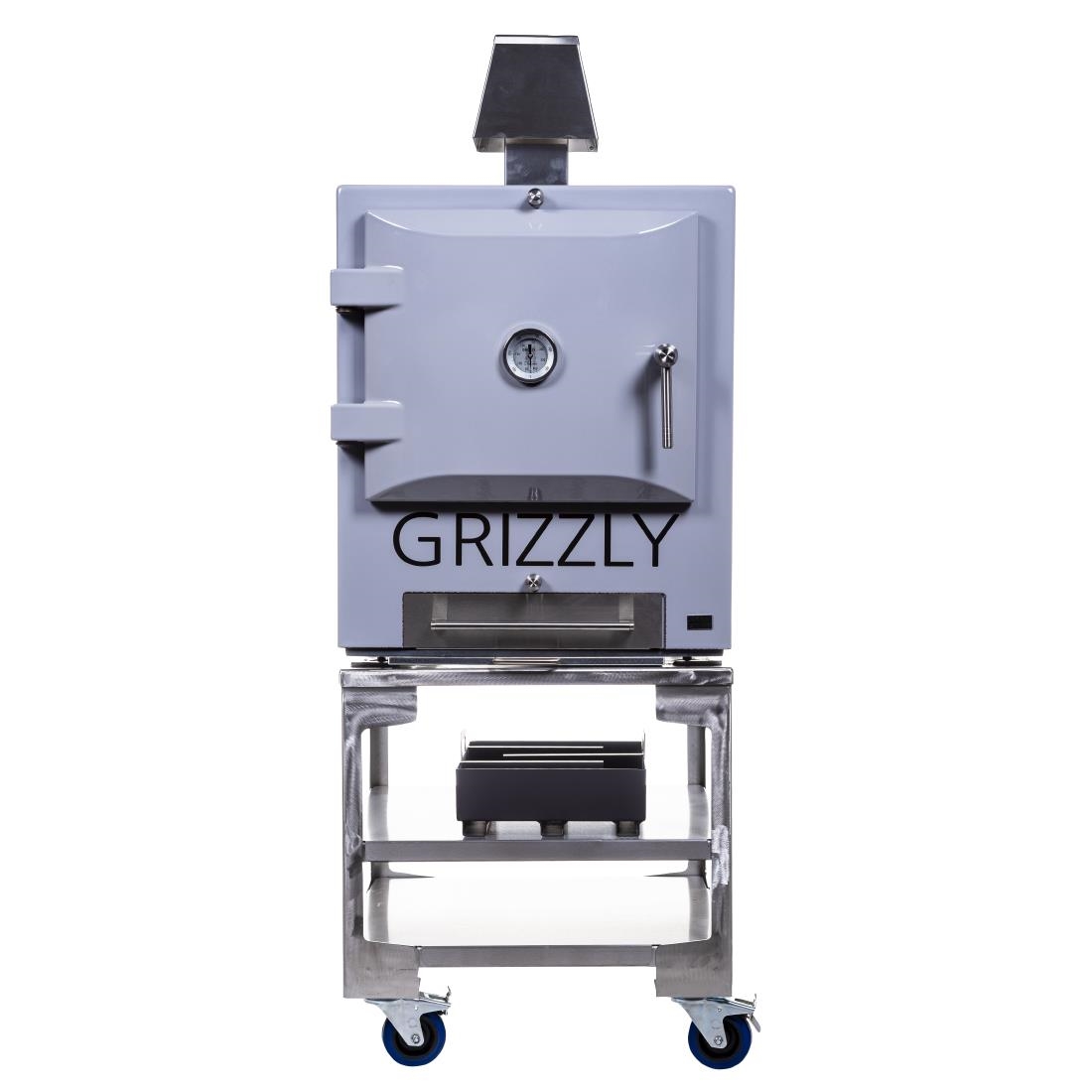Grizzly Commercial Charcoal Oven / Smoker / Grill - Grey With Stand(Direct) - Image 6