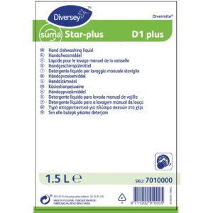 Suma Star-plus D1 Washing Up Liquid Concentrate 1.5Ltr (4 Pack)