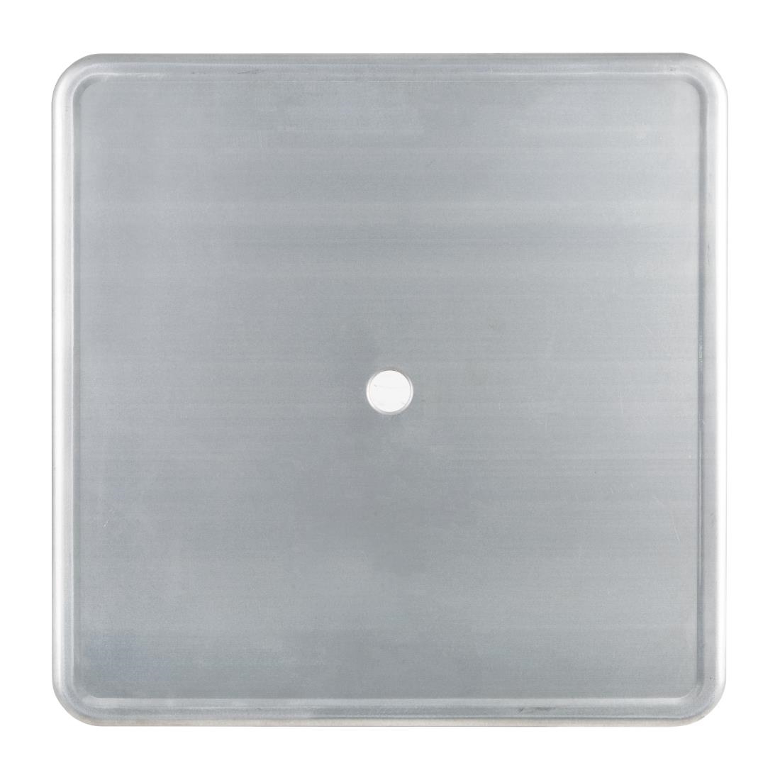 Bolero Bistro Galvanised Steel Square Table 668mm (Single) - Image 3