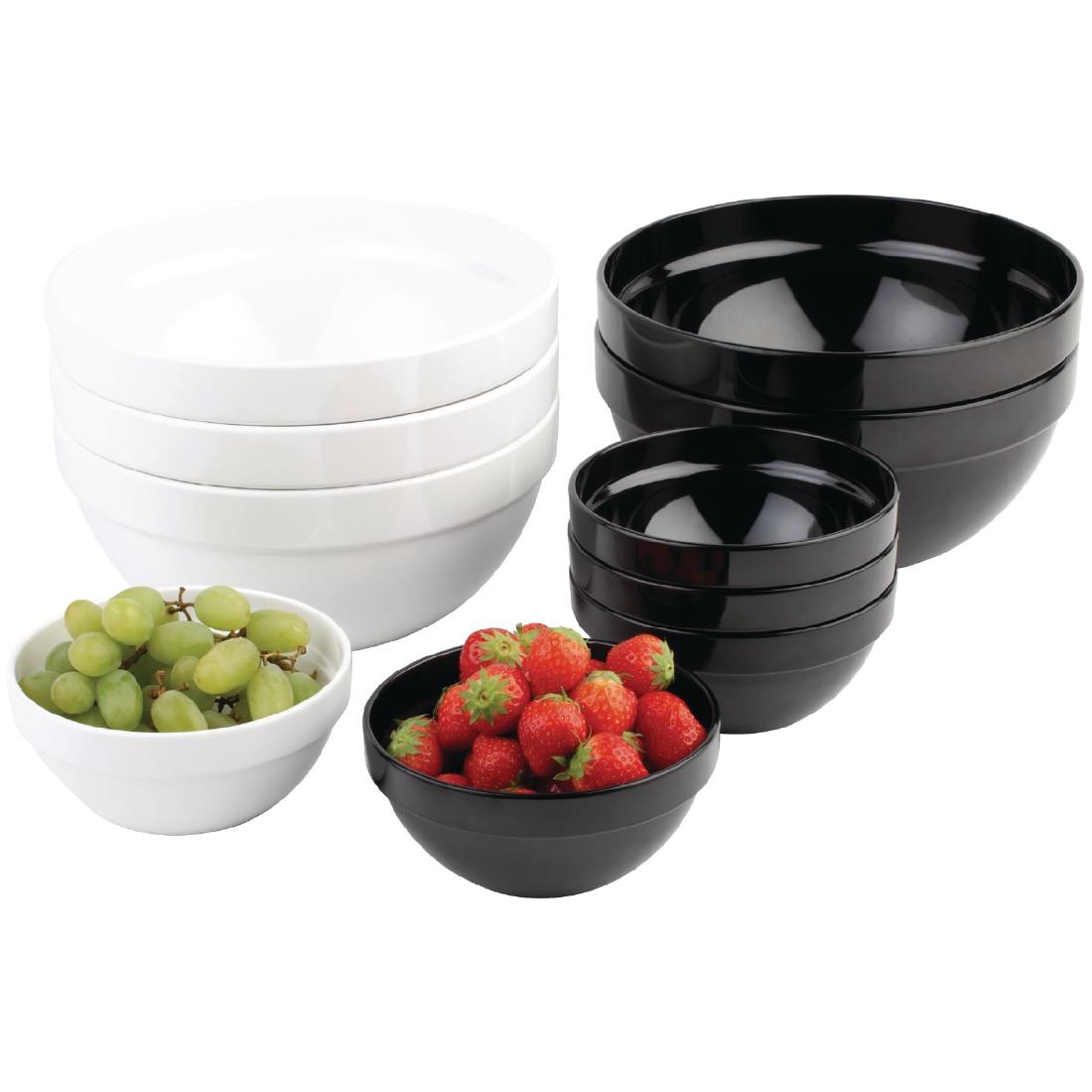 APS Frames White 0.5Ltr Melamine Bowl - Image 2