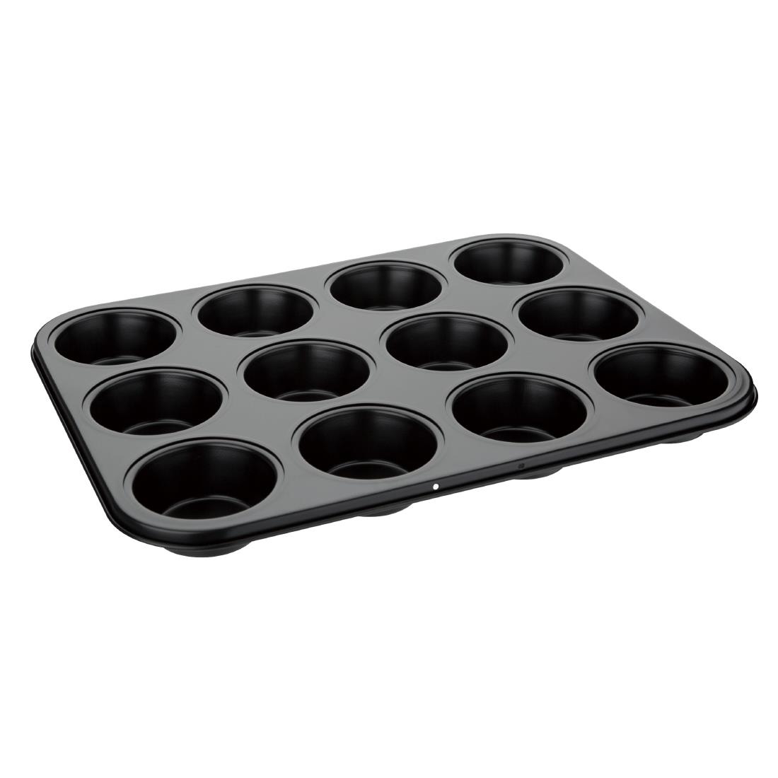 Vogue Carbon Steel Non-Stick Muffin Tray 12 Cup - Image 4