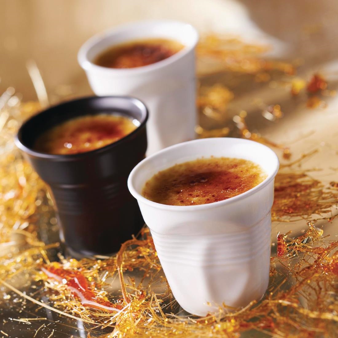 Revol Froisses Cappuccino Tumblers Black 180ml (Pack of 6)