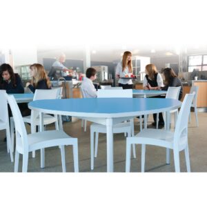 Gopak Enviro Indoor Campanula Blue Shield Dining Table 1500mm
