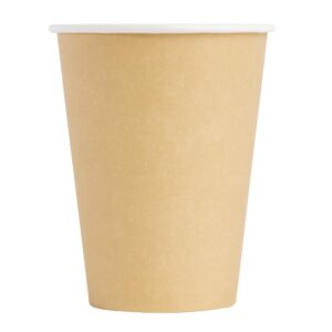 Fiesta Disposable Coffee Cups Single Wall Kraft 340ml / 12oz (Pack of 1000)