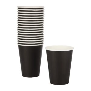 Fiesta Disposable Coffee Cups Single Wall Black 340ml / 12oz (Pack of 50)