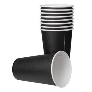 Fiesta Disposable Coffee Cups Single Wall Black 455ml / 16oz (Pack of 1000)