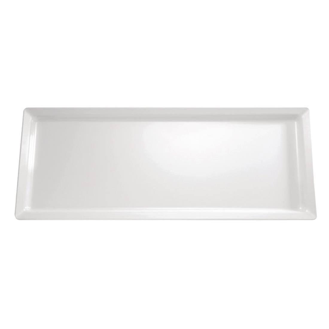 APS Pure Melamine Rectangular Tray White 650mm - Image 2