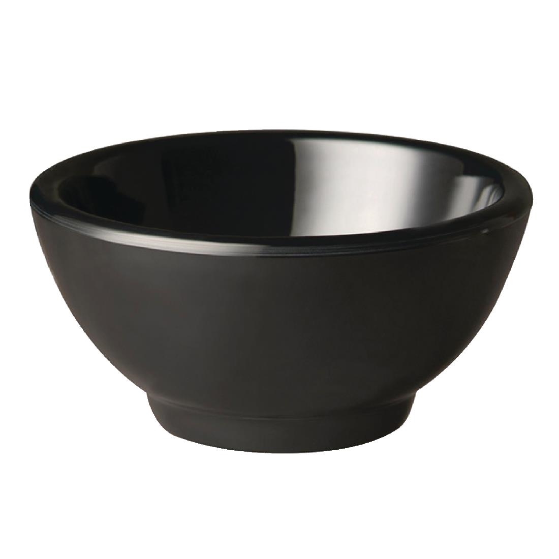 APS Pure Melamine Black Round Mini Bowl 55mm - Image 2