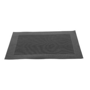 Woven PVC Black Table Mat (Pack of 4)
