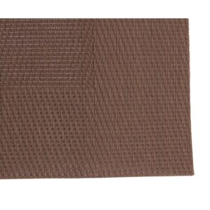 Woven PVC Brown Table Mat (Pack of 4)