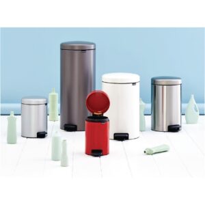Brabantia Stainless Steel Touch Top Bullet Bin Silver 30Ltr