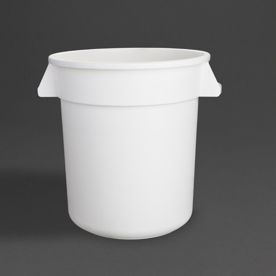 Vogue Polypropylene Round Container Bin White 38Ltr - Image 2