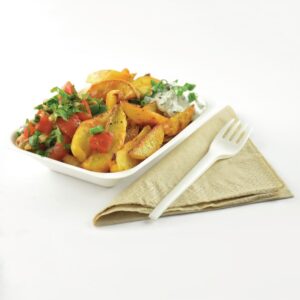 Vegware Compostable Bagasse Chip Trays 175mm (Pack of 500)