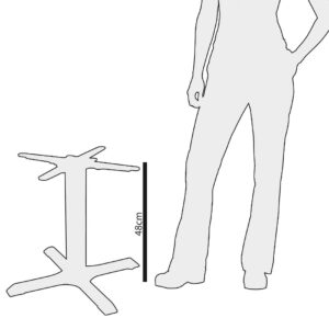 Bolero Cast Iron Coffee Height Table Base