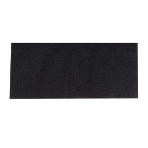 Duni Compostable Dinner Napkins Black 400mm 1/8 Fold (Pack of 1000)