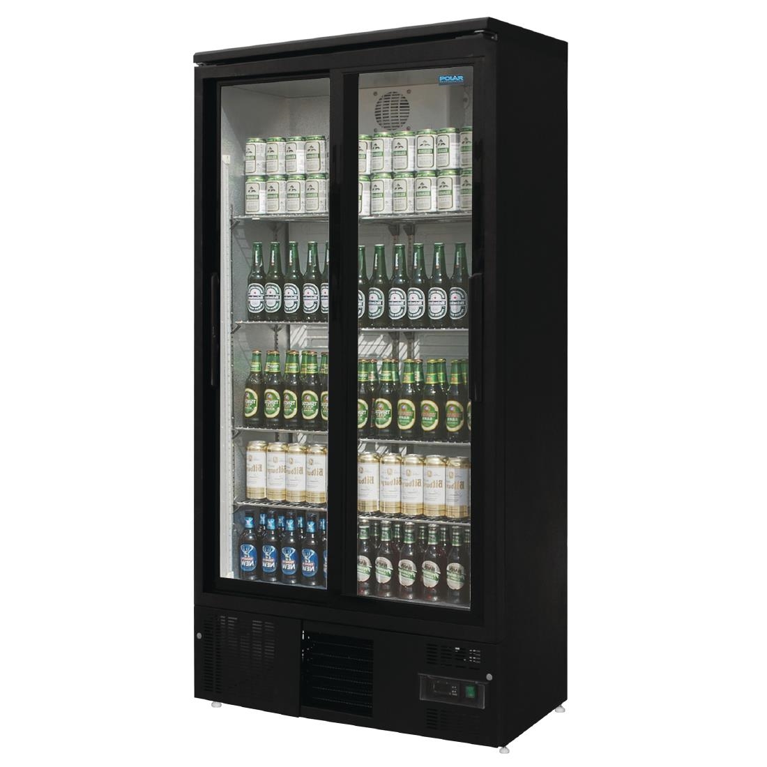Polar G-Series Upright Back Bar Cooler with Sliding Doors 490Ltr - Image 3