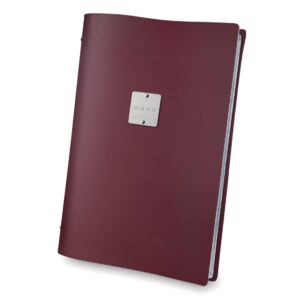 DAG Fashion Leather Menu Cover A4 Bordeaux