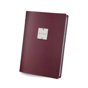 DAG Fashion Leather Menu Cover A5 Bordeaux