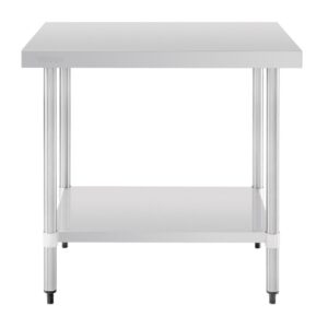 Vogue Stainless Steel Table with Upstand 1200mm