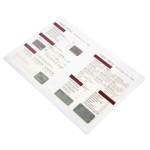 Inserts for Dag Fashion Menu Cover A4 (Pack of 10)