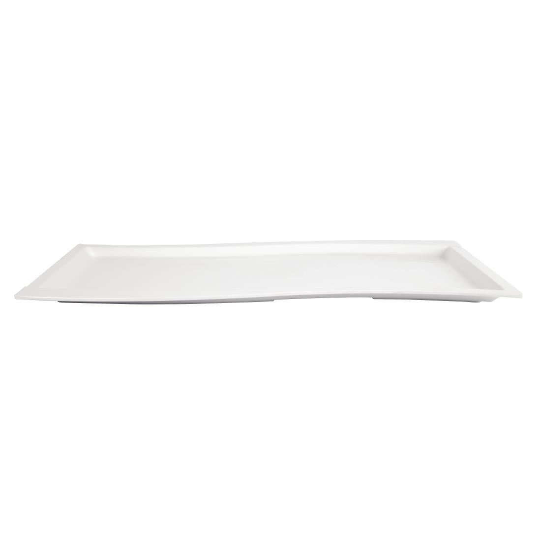 APS Wave Melamine Platter White GN 1/1 - Image 2