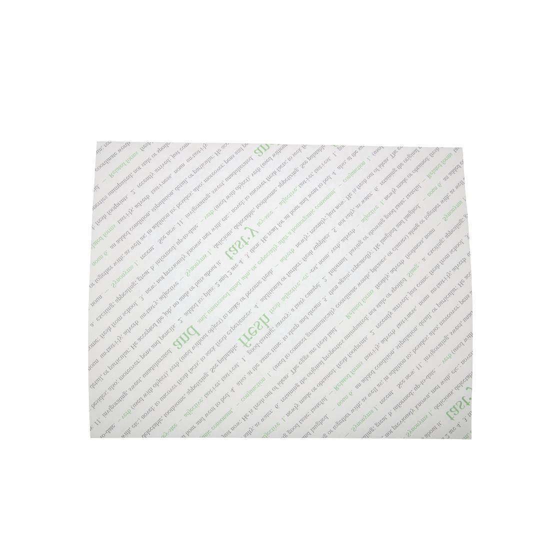 Greaseproof Paper Sheets Fresh and Tasty Print 255 x 203mm (Pack of 500) - Image 2