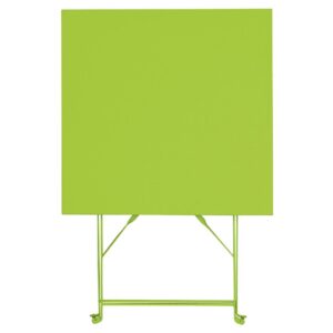 Bolero Lime Green Square Pavement Style Steel Table